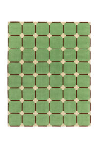 tappeto d'artista per arredo di design Chateau Orlando Flower Grid Luke Edward Hall