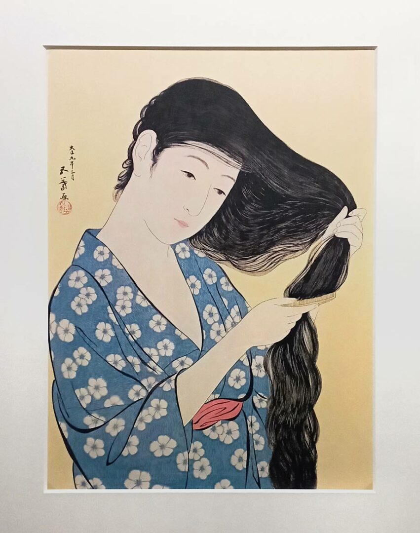 Hashiguchi Goyo Donna-che si pettina i capelli Impulsi Creativi https://www.impulsicreativi.it