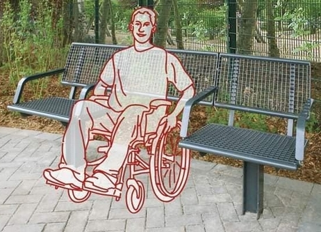 panchina accessibile